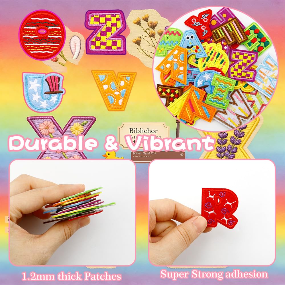 26 parches bordados con letras para planchar, varios estilos para ropa, parches decorativos de prensa de calor para ropa, sombreros, chaquetas, mochilas, accesorios de bricolaje