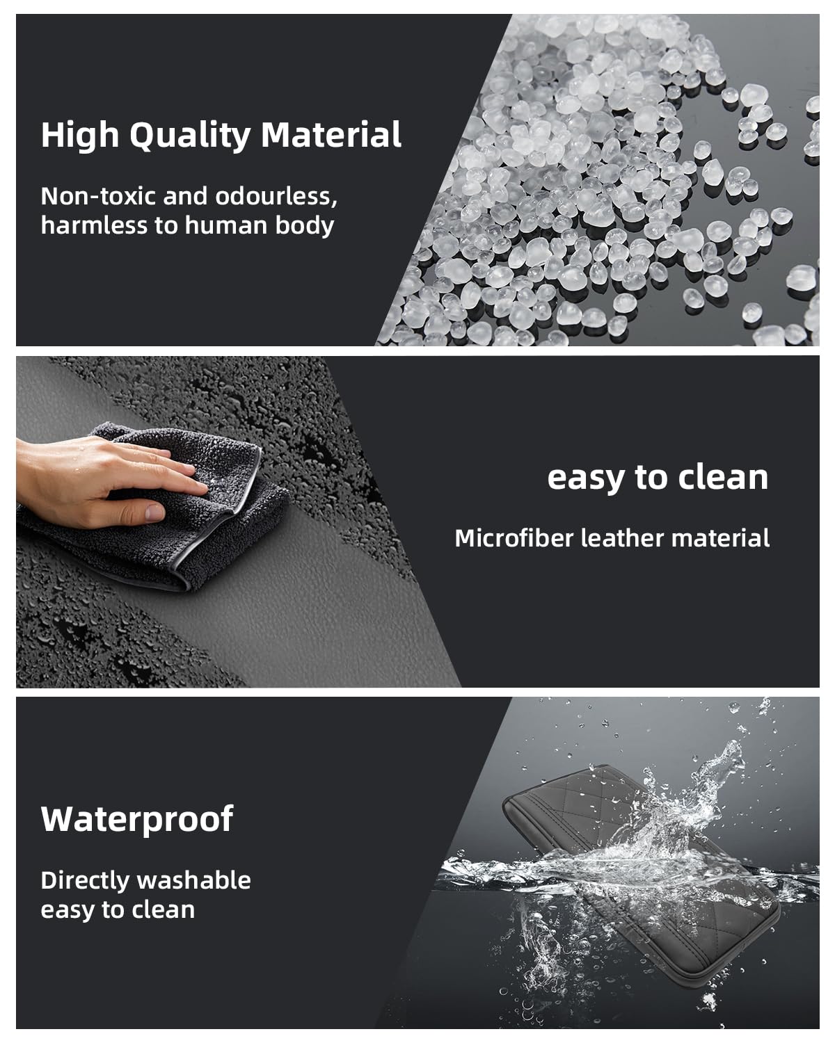 Copribracciolo per Hyundai Tucson NX4 2025 2026 (Elettronico Automatico) Custodia di Protezione del Bracciolo Centrale in Pelle PU Ispessita, Copertura Sollevare Bracciolo di 3CM, Nero