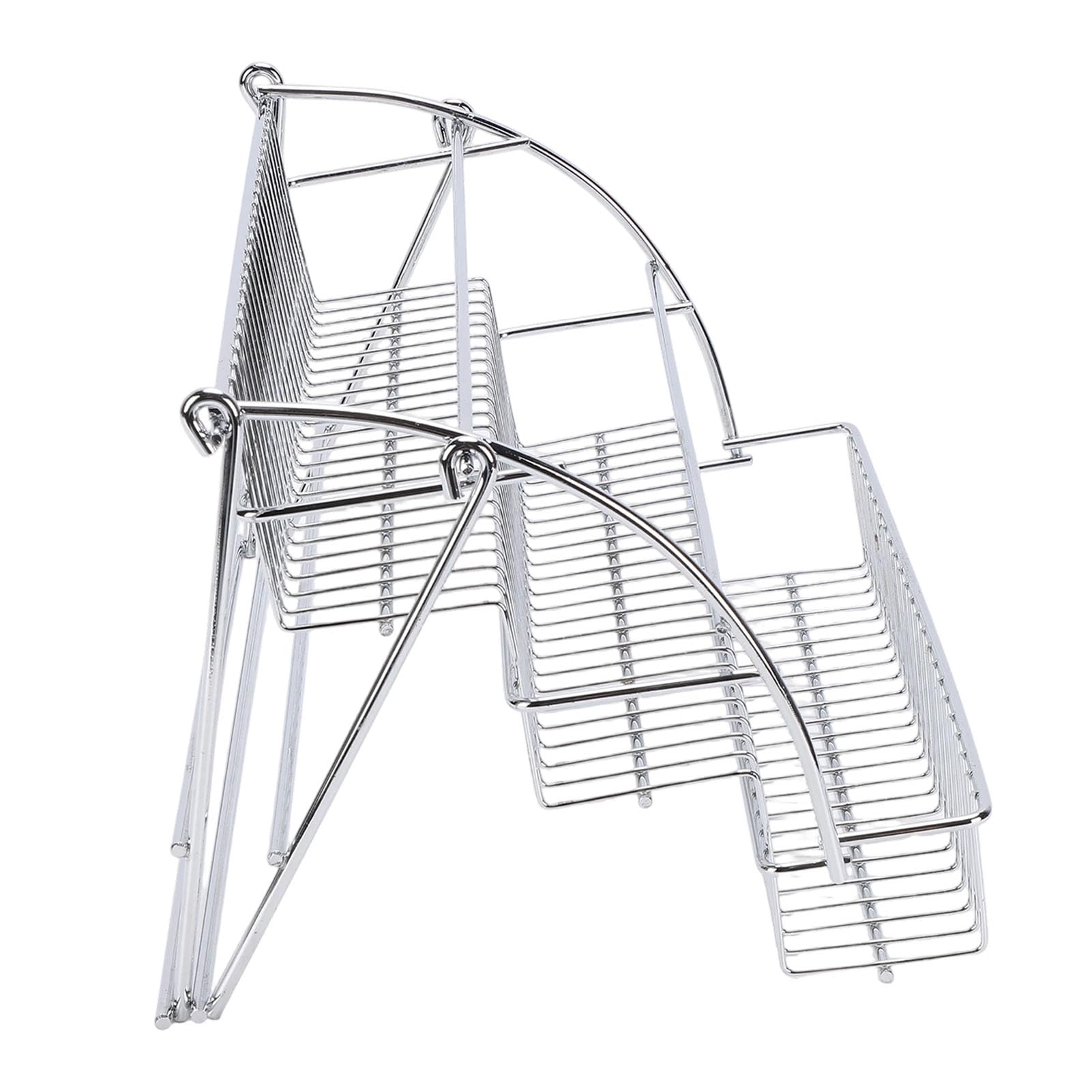 Herunterziehbares Gewürzregal, Robuster, Platzsparender Organizer aus Eisen für Oberschränke, Mehrstufiges Design für Effizientes Kochen, 1 Einheit