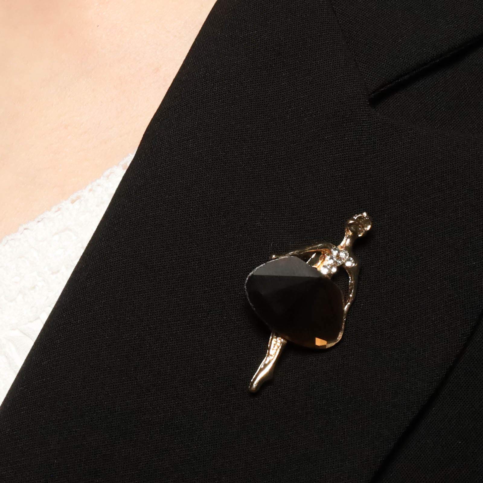 TseenYiFashion Rhinestone Brooch Pin Ballet Girls Crystal Coat Pin Collar Pin Breastpin Clothes Pin Jewelry Gifts for Women and Girls