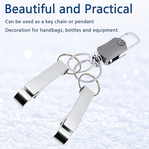 Miniatura 5 de Litoexpe 16 abrebotellas de cerveza de aluminio de alta calidad, llavero de metal de alta calidad, herramienta de llavero de soda, regalo