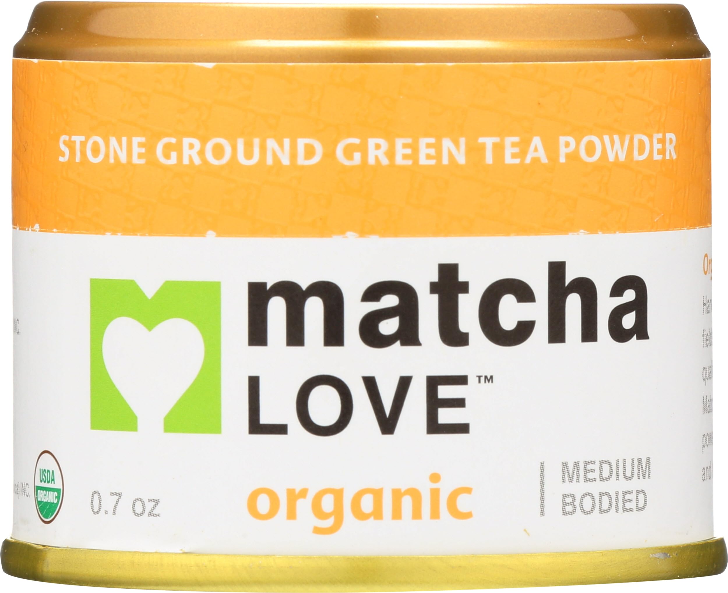 Ceremonial Green Tea Organic 0.7 Ounce Canister (Pack of 1) Stone Ground Green Tea Powder Japanese Style Matcha Powder Antioxidant Rich Medium Bodied Flavor