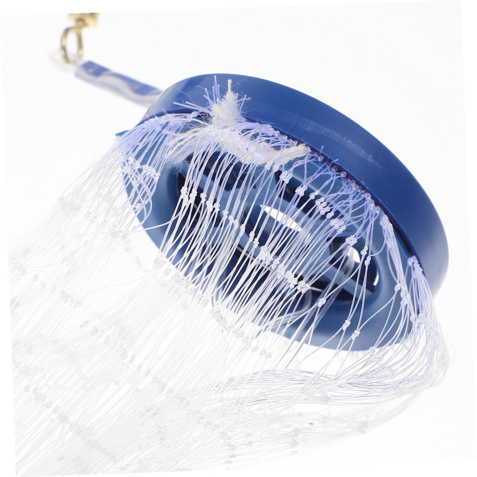 SUPVOX 1.5m Rete Da Lancio Per Pesca in Acqua Salata e Dolci Acque Rete Monofilamento Con Pesi Metallici Retino Da Pesca Mano Con Maglia Fine Portatile