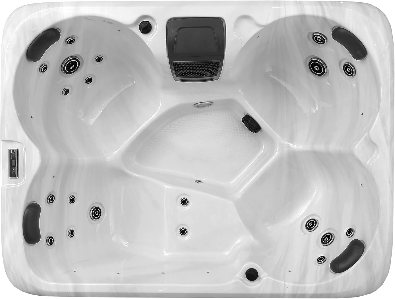 Empava Luxury Outdoor Hot Tub 4 Person Whirlpool Outdoor