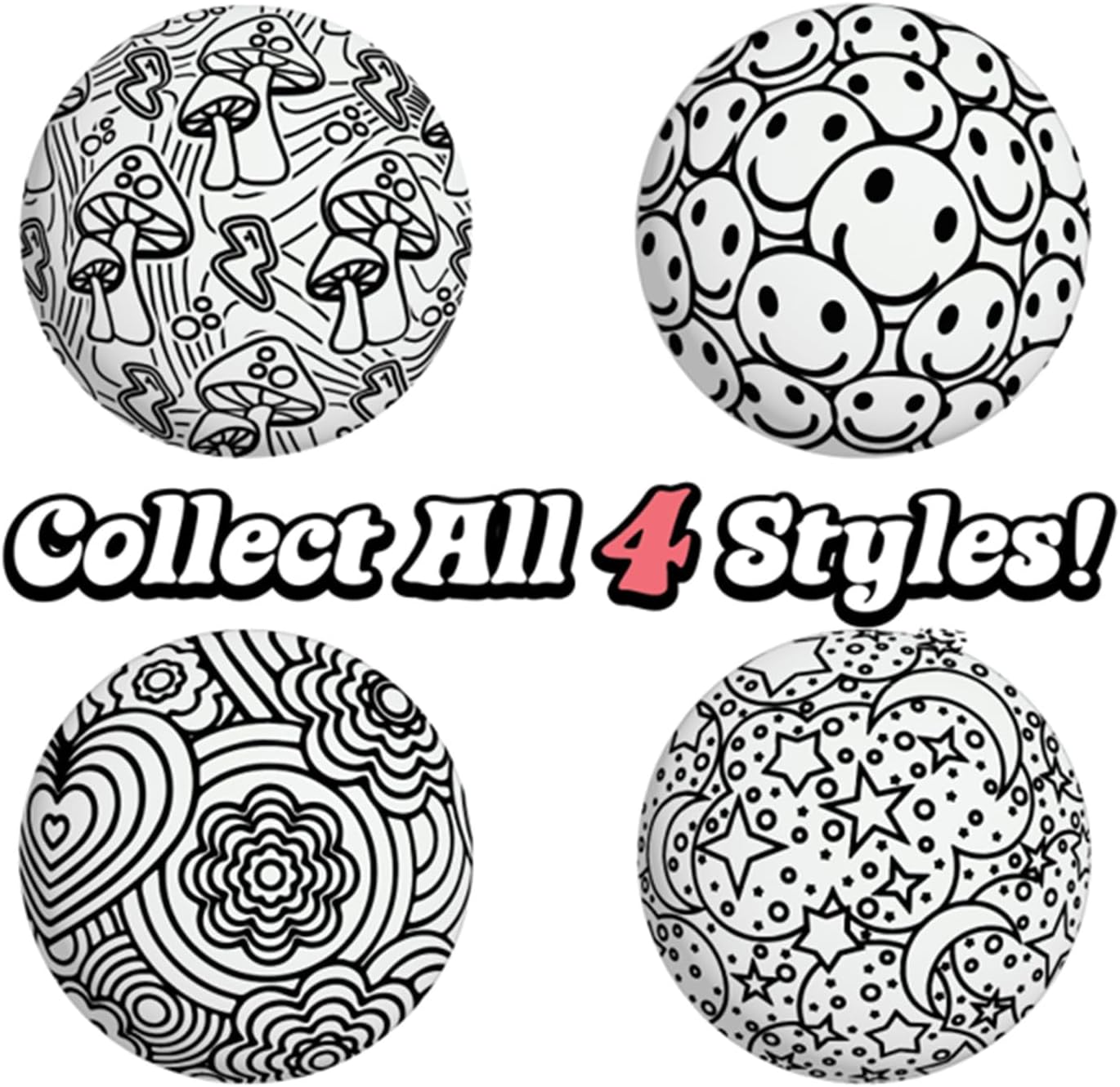 Schylling NeeDoh Press-Doh - Sensory Squeeze Toy - Satisfying Dough Filling - 2.5" Wide - Color May Vary (Pack of 1)