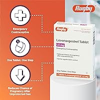Vista 3 de Rugby Levonorgestrel 1.5mg Tablet - Emergency Contraceptive Tablet for Women - One Count and One Step - 1-Pack