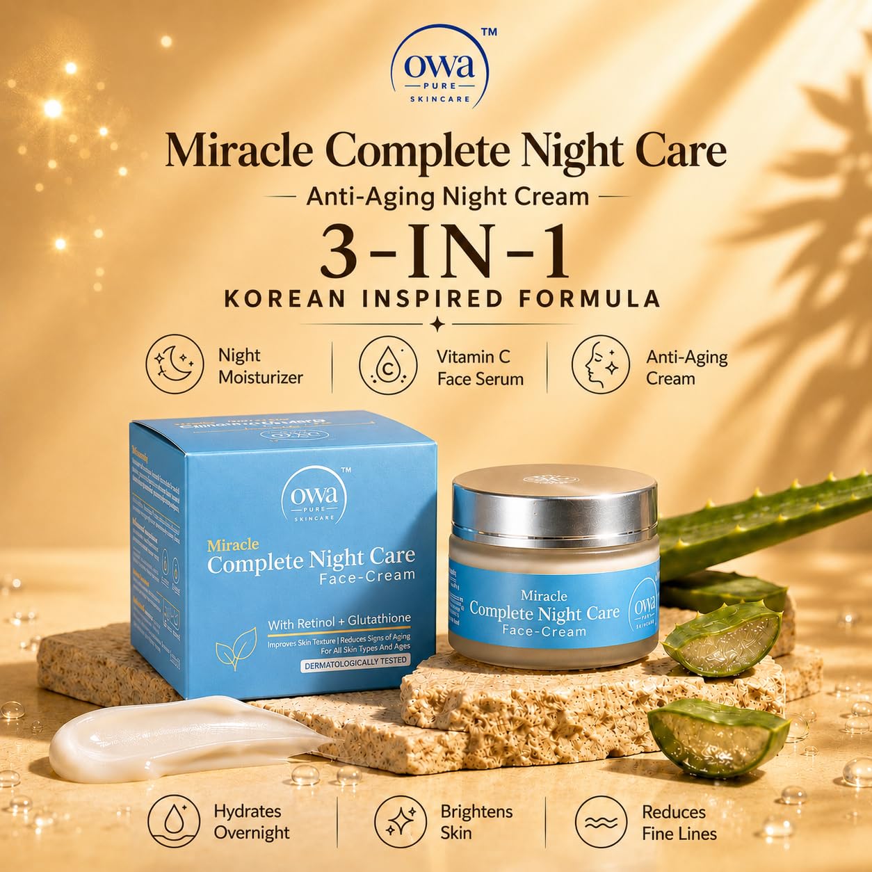 miracle glutathione review Ovya Pure 3-in-1 Retinol Night Cream with & Vitamin C Wholesale Copper Peptide Tablets