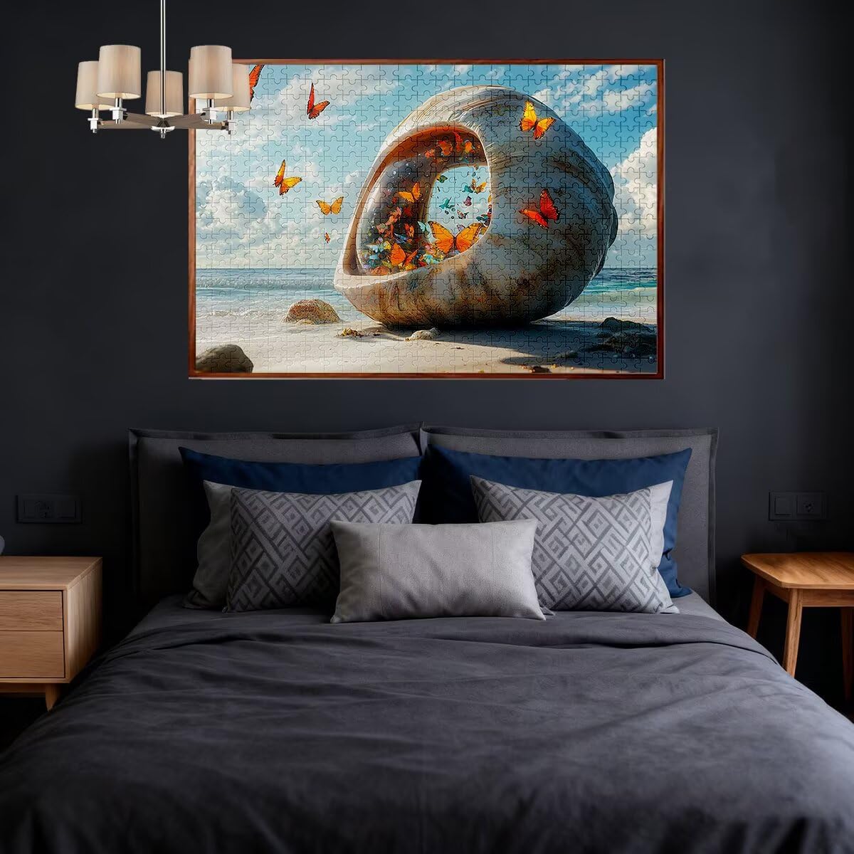 Puzzle 6000 Piezas Adultos Playa Puzzle para Adultos Mariposa Rompecabezas Juguetes Educativos Regalos Originales para Mujer Rompecabezas Entretenimiento Creativo Clásico Familia Juego 179x105cm I-10