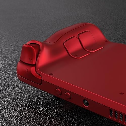 Miniatura 7 de eXtremeRate DIY Full Set Shell with Buttons for Steam Deck LCD, Custom Faceplate Back Plate Replacement Shell for Steam Deck LCD - Scarlet Red