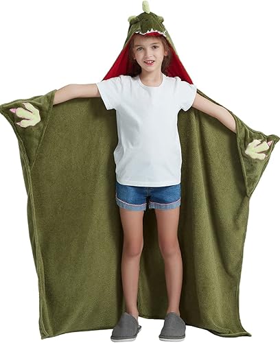 Miniatura 4 de Manta con capucha para niños, manta con capucha de animales, regalo para niños