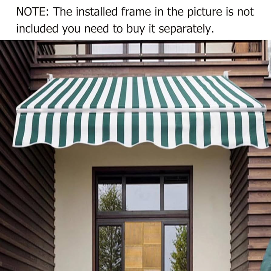 MCombo 13'x8' Manual Retractable Patio Awning Sunshade Shelter Window