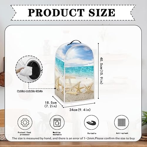 Miniatura 5 de Blender Protective Cover Kitchen Blender Dust Cover Reusable Food Processor Dust Cover Universal Kitchen Appliance Cloth Cover 4th of July Tabletop