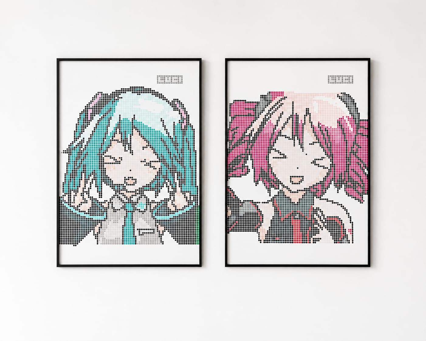 Miku & Teto Pixel Anime Poster Set of 2 A3 | Vocaloid Inspired Chibi Wall Art Prints | Kawaii Matte Unframed Posters for Bedroom, Gaming Room, Hostel & Otaku Room Decor-image-17