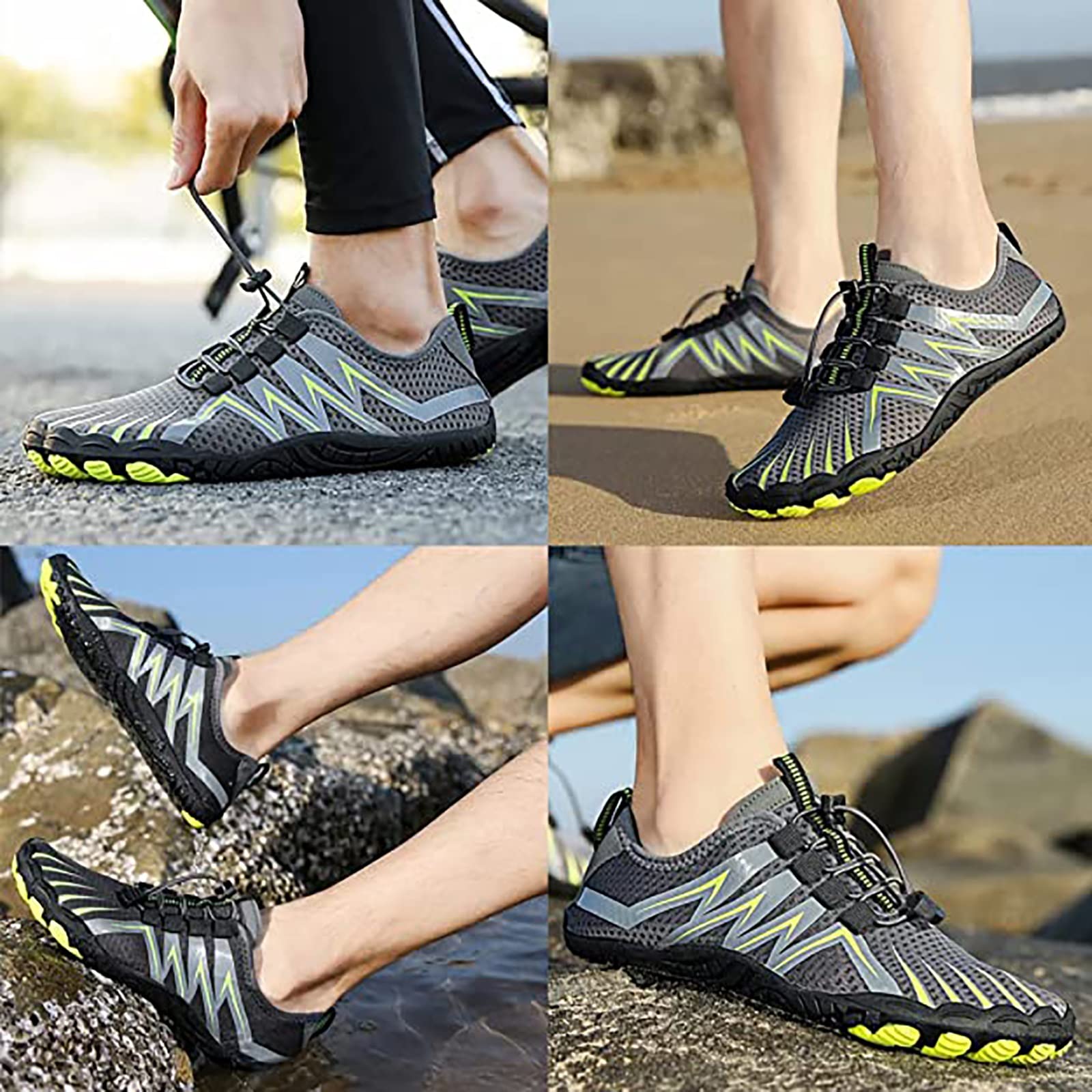 Scarpe da Acqua atletiche ad Asciugatura Rapida, Scarpe da Ginnastica a Piedi Nudi da Spiaggia Unisex Leggere e ad Asciugatura Rapida, per Escursionismo, Surf, Nuoto in Acqua, Scarpe da Passeggio