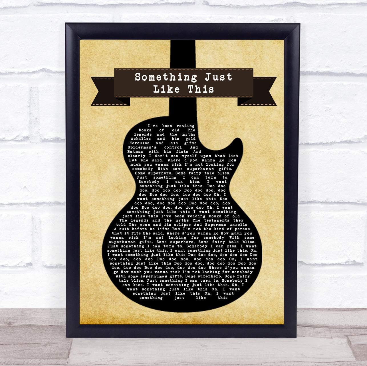 Amazon Com Something Just Like This Guitar Song Lyric Print Office Products Amazon Com Something Just Like This Guitar Song Lyric Print Office Products