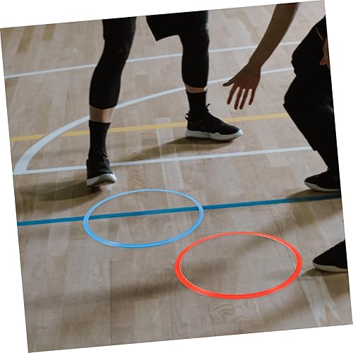 Miniatura 4 de BESPORTBLE 24 piezas de agilidad obstáculos Año Nuevo chino Flor D Anillos de fútbol Anillos de fútbol Carrera de obstáculos Agilidad Escalera de