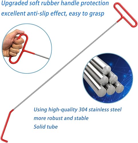 Miniatura 5 de Extractor de pasador de 5 rueda de acero inoxidable, gancho en J de 68 pulgadas