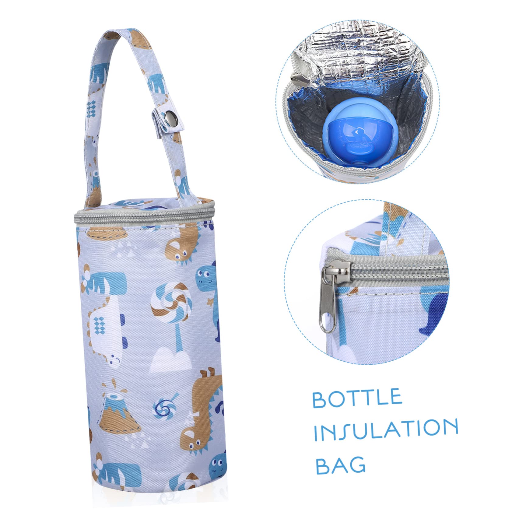 ERINGOGO 6piezas Bolsas Térmicas para Biberones De Oscuro Aislante Portátil para Leche Materna para Paseos y Viajes Compatible Carritos y Mochilas