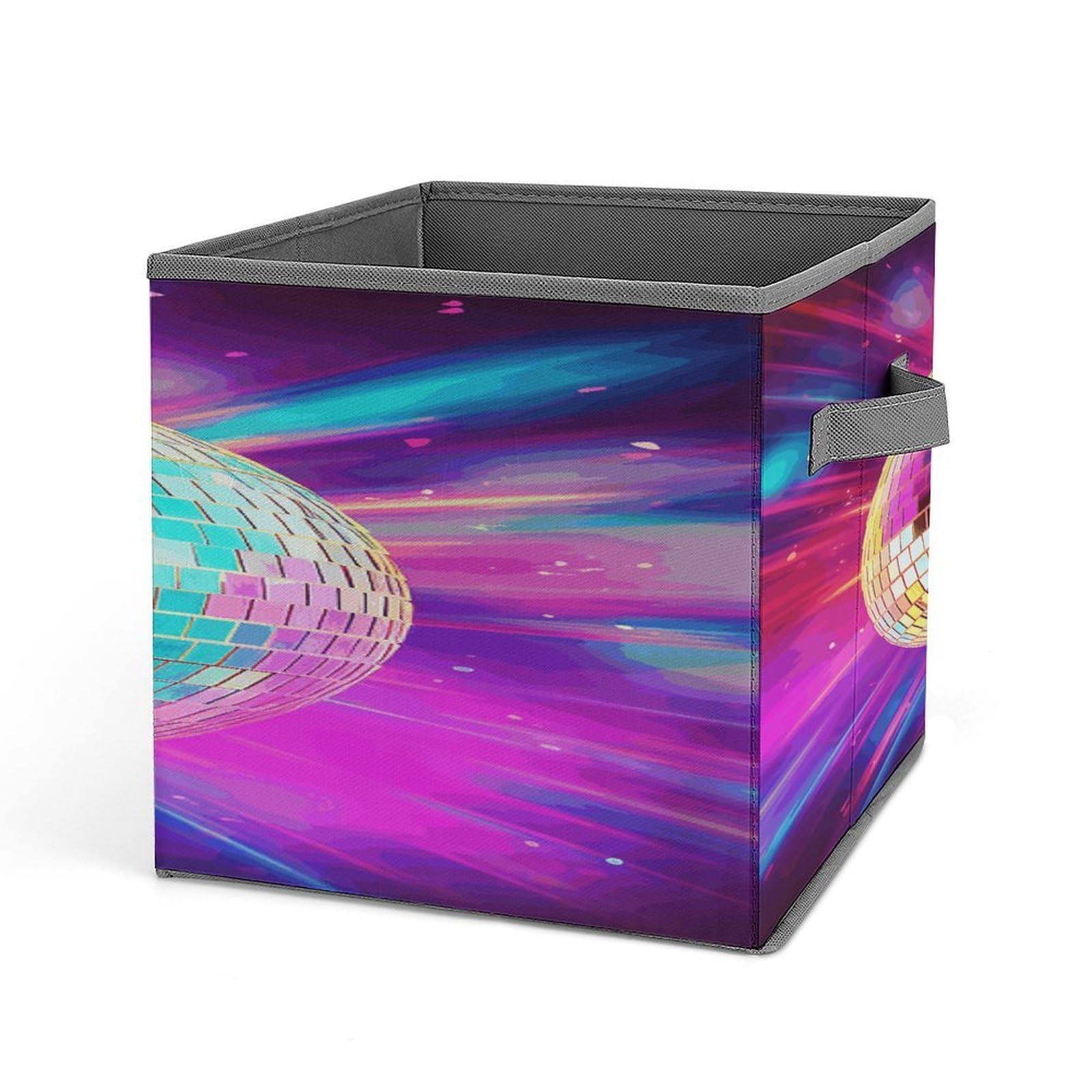Fekiloot Style Space Disco Ball Storage Bins Storage Baskets