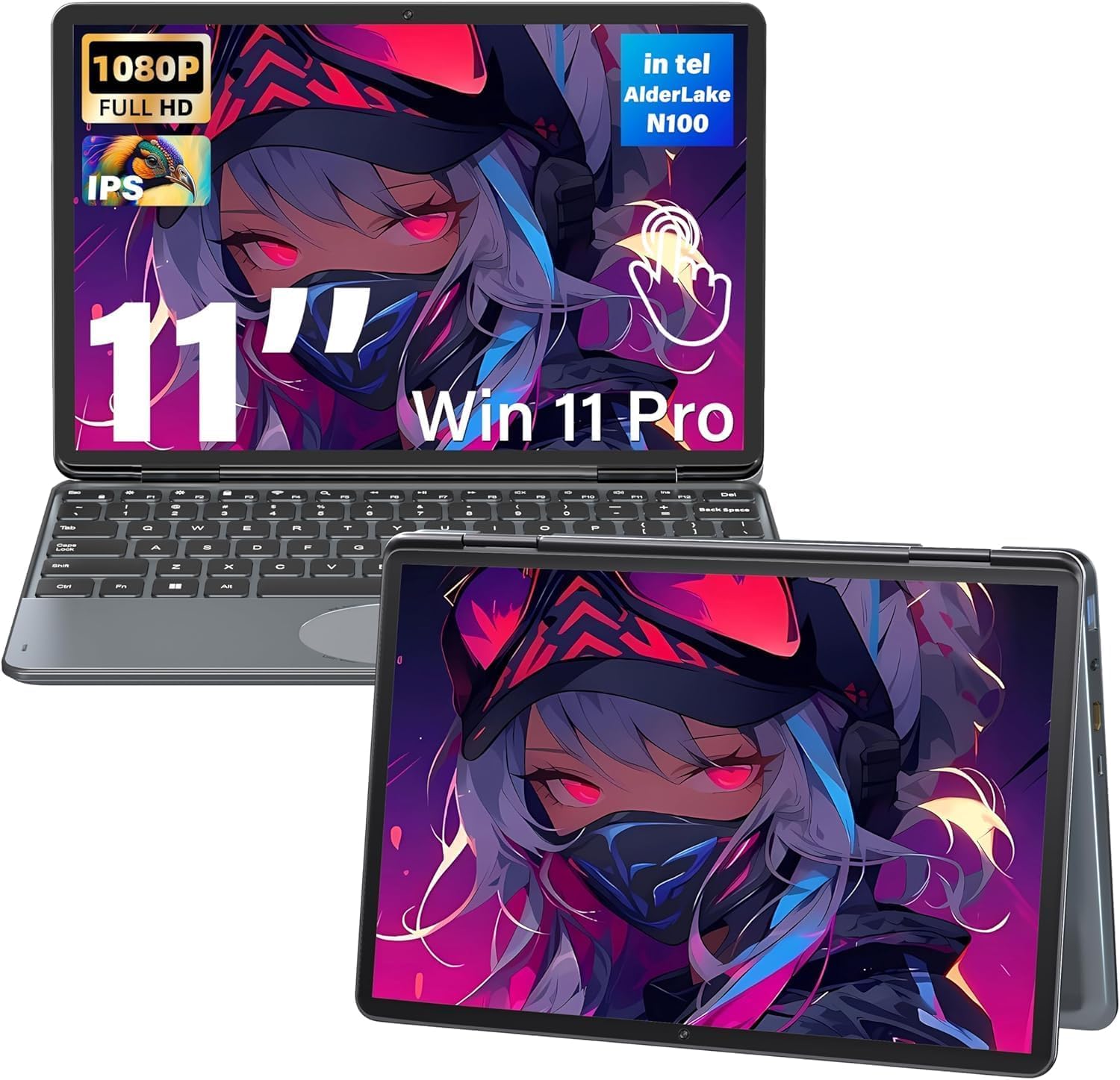 Amazon.co.jp: 2in1 ノートパソコン タッチスクリーンPC【Win 11