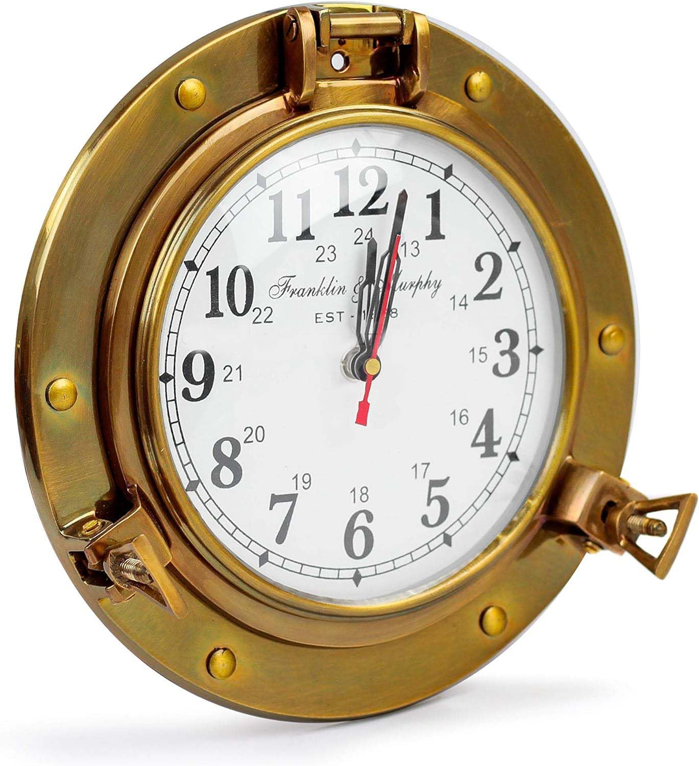 Cadeau de marin nautique unique avec cette horloge murale décorative