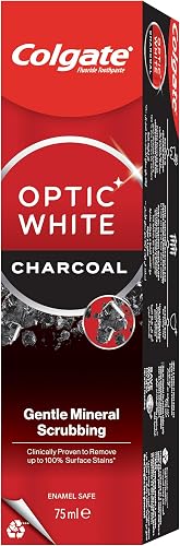 Colgate Optic White Charcoal Whitening Toothpaste 75 ml