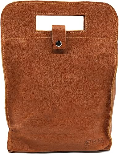 Minx Genuine Leather Double Wine Bottle Holder