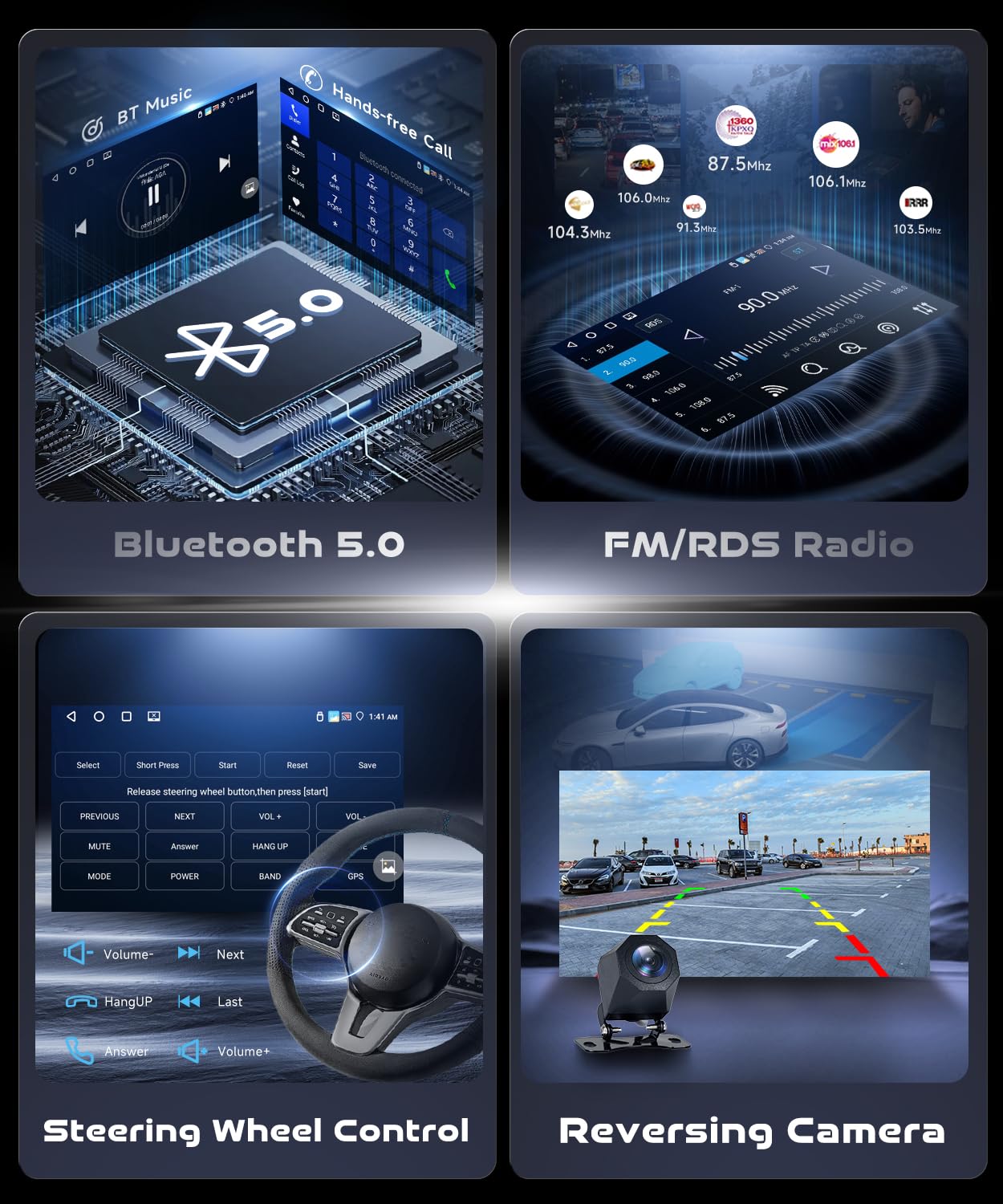 VECHTEL Autoradio 2G+64G Android 15 per Nissan Qashqai J10 2006-2016, 9'' IPS 1280*720P Schermo Tactile Stereo Auto co 5G Wi-Fi GPS Carplay Android Auto senza Fili USB Bluetooth EQ FM RDS Retrocamera