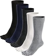 PUTUO Five Toe Socks Men Cotton Sports Socks