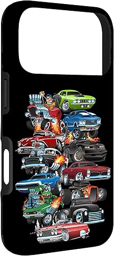 Vista 81 de Funda para iPhone 13 Hotrods, autos clásicos, coches musculosos y carros de carreras