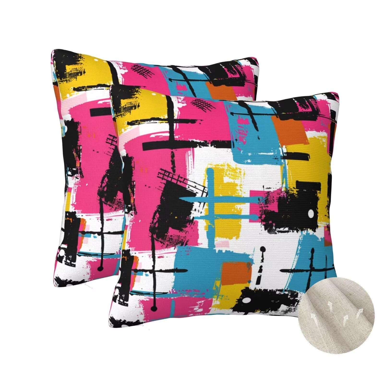 Taie oreiller carré 60x60 de qualité supérieure : housse coussin vintage
