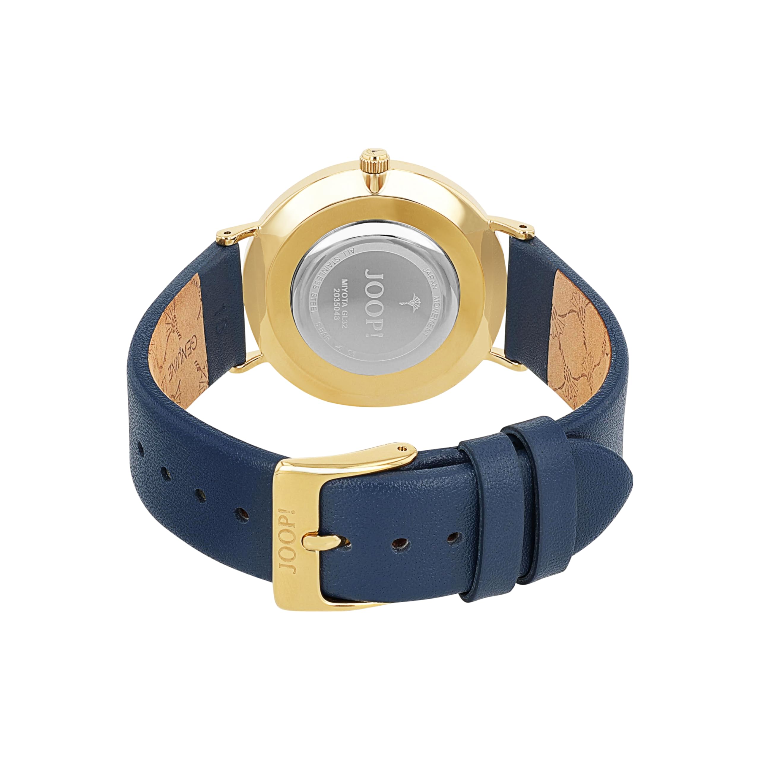 JOOP! Armbanduhr für Damen, Quarzuhr Analog, mit Leder Armband, 5 bar Wasserdicht, Geschenk für Freundin und Frau, Armbanduhr Leder in Uhrenbox