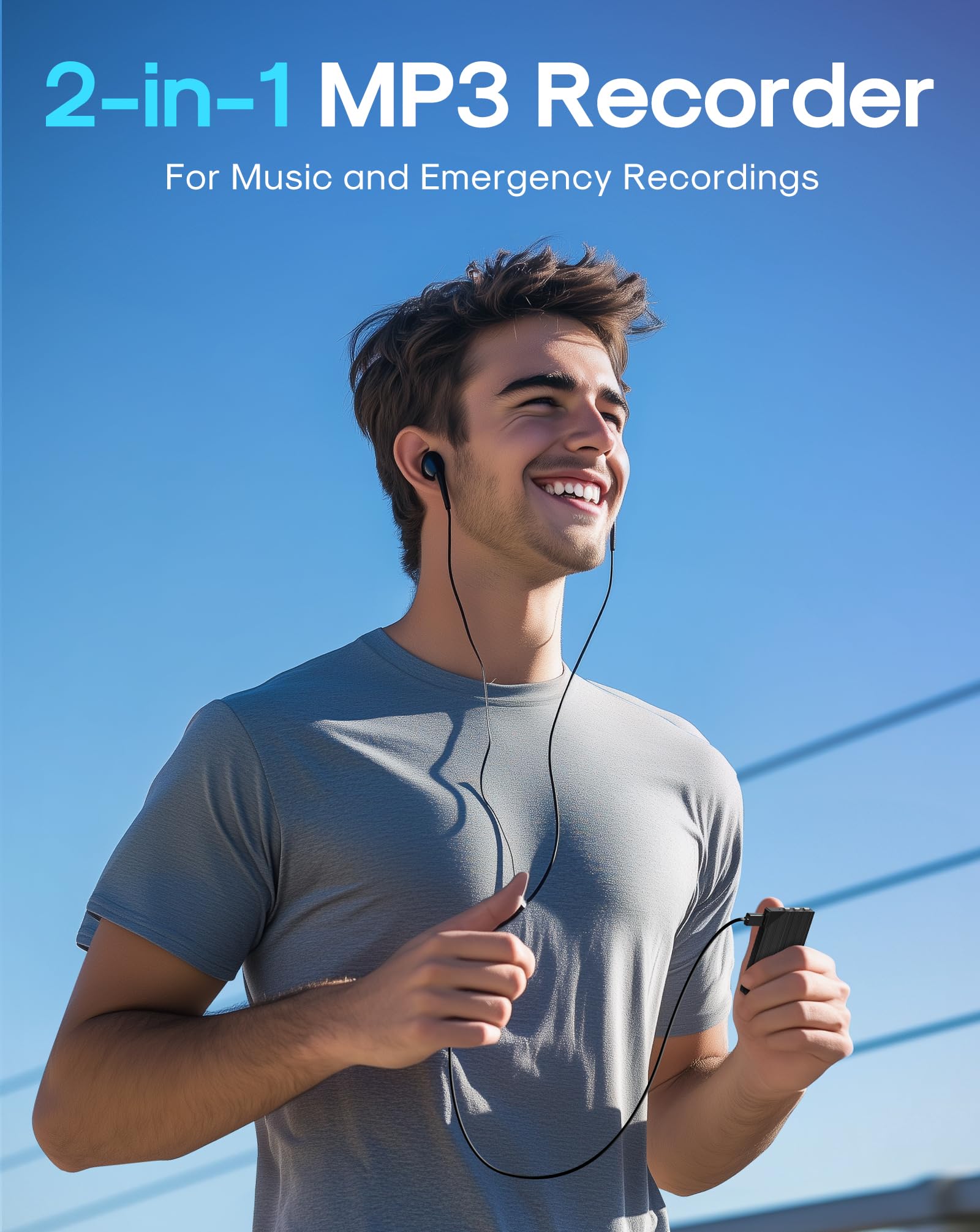 0,3 Zoll Dicker Diktiergerät Mini,MP3 Aufnahmegerät mit Rauschunterdrückung,Abhörgerät mit bis zu 80 Stunden Akkulaufzeit,Ideal für Reden,Vorträge,Konferenzen und Klassenzimmer