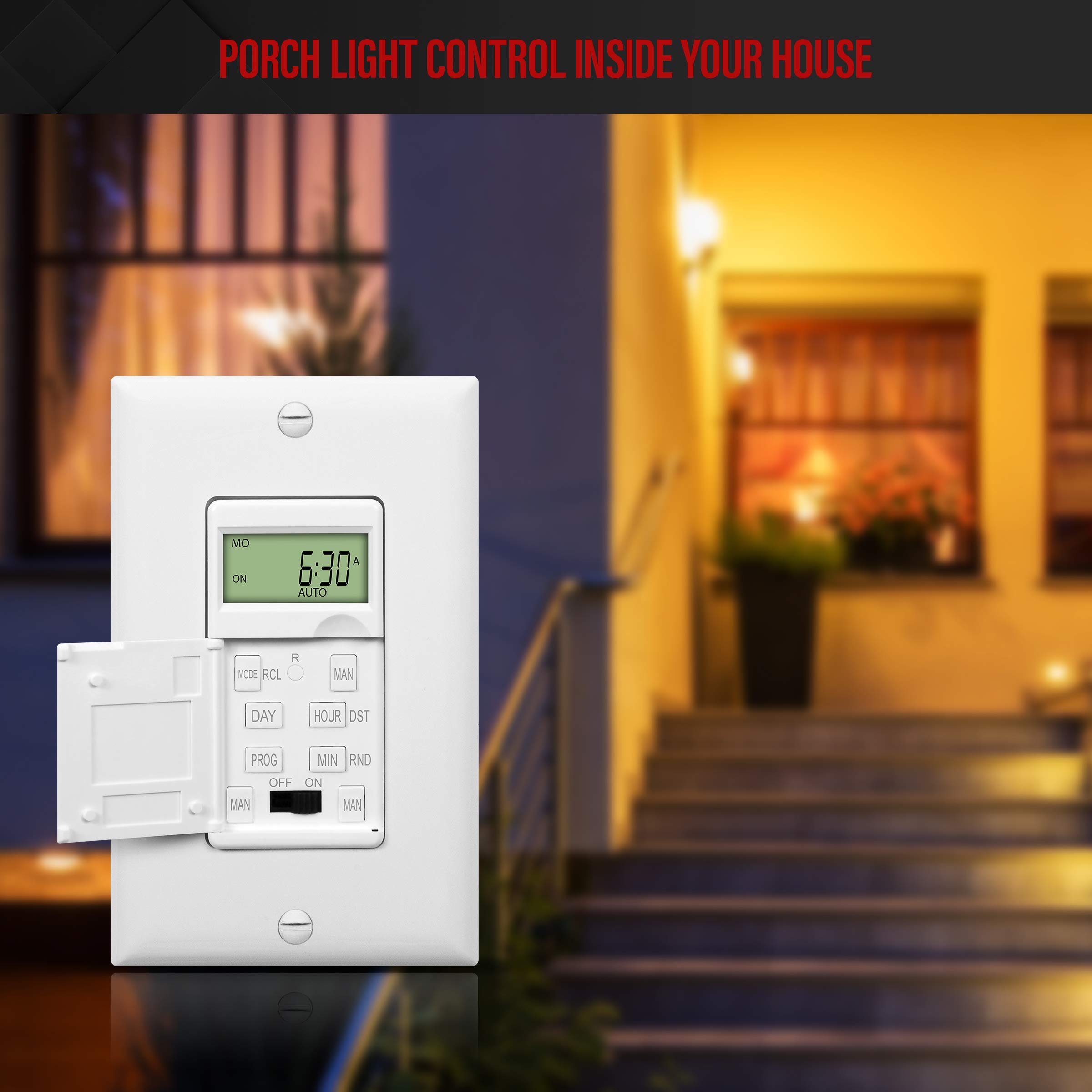 Programmable Digital Timer Switch For Lights, Fans