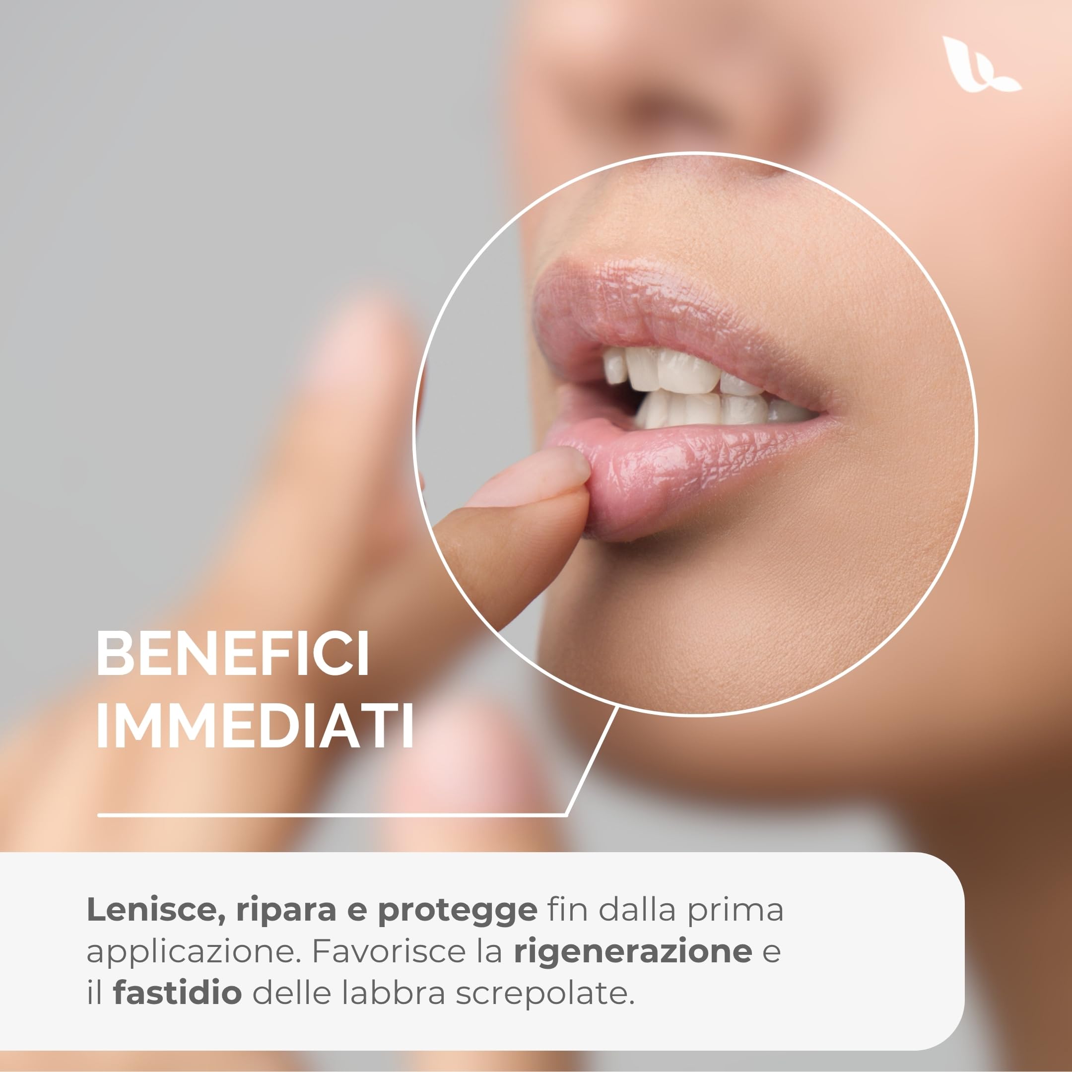 Repair Lip Balm 15ml per Herpes Labiale, Maschera Labbra Notte e Giorno, Balsamo Riparatore con Oli Naturali, Lip Mask per Labbra Screpolate, Secche