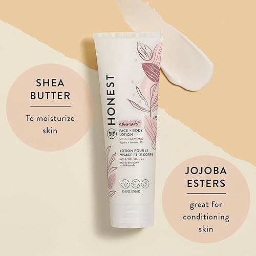 Miniatura 2 de The Honest Company - Loción hidratante facial  corporal  Absorción rápida derivada natural hipoalergénica nutritiva de almendras dulces 85 onzas