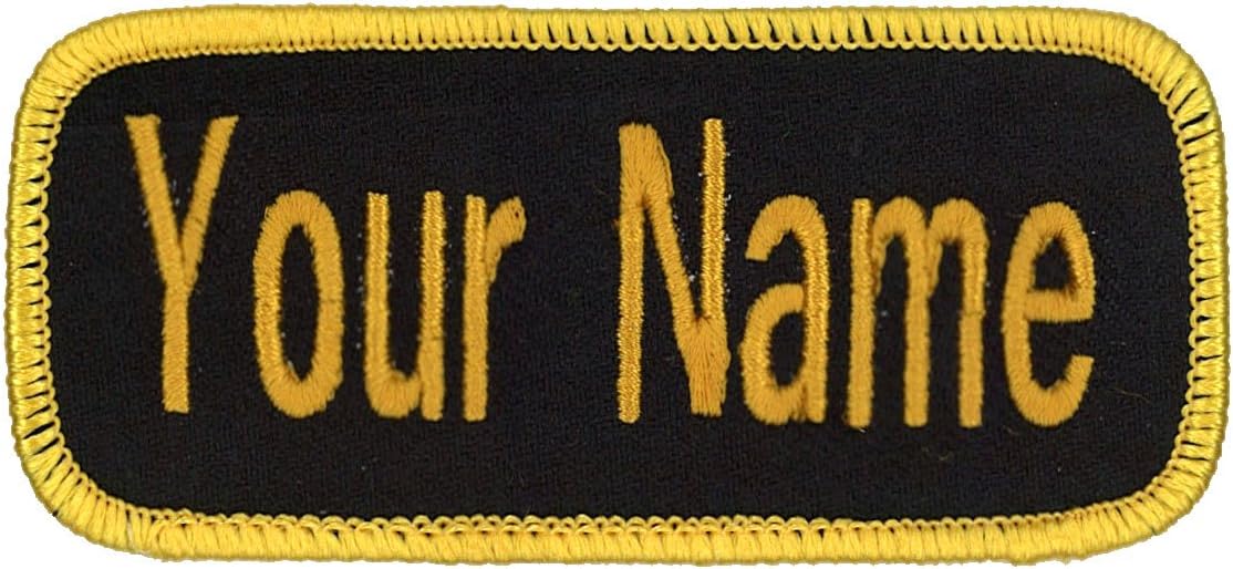 Name Patch Uniform Work Shirt Personalized Embroidered