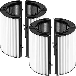 2 filtros de repuesto para purificador de aire Dyson TP09 TP10 HP07 TP06 TP7A TP07 HP09 HP10 PH01 PH02 Air Purifier Pure Cool Humidify Fan 2 en 1 360° Combi cristal H13 HEPA y filtro de carbón activo