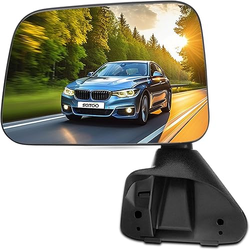 SCITOO Espejo retrovisor lateral izquierdo del conductor, apto para 1987-1989 para Toyota 4Runner 1987-1995 Pickup Manual Plegable Sin Calentar
