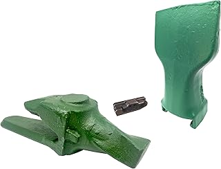 Weld-on Excavator Bucket Shank, Tooth, & Pin Combo - 5854-V19 - fits Esco Super V19 Style, 1