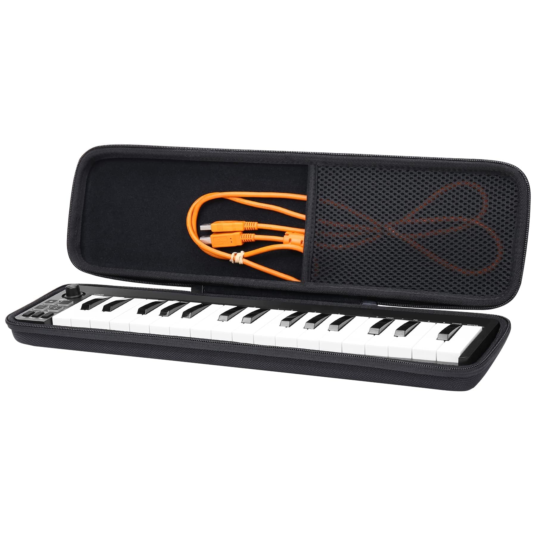 Khanka Dur Cas étui Housse de Voyage pour M-Audio Keystation Mini 32 MK3 Clavier Maître Mini USB/MIDI Ultra Portable.