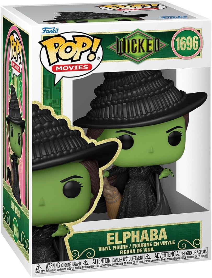 Pop! Movies: Wicked - Elphaba - Collectable Vinyl Figure - Gift Idea - Official Merchandise - Toys for Kids & Adults - Movies Fans - Model Figure for Collectors and Display