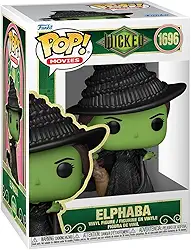 Funko Pop! Filmes: Wicked - Elphaba - Figura de vinil colecionável - ideia de presente - Mercadoria oficial - Brinquedos para crianças e adultos - boneco para colecionadores e exposição