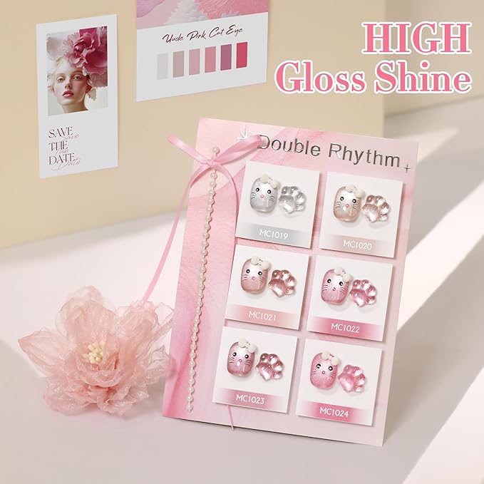 Set de 6 Esmaltes Gel Ojo de Gato con Imán Holográfico miniatura 8