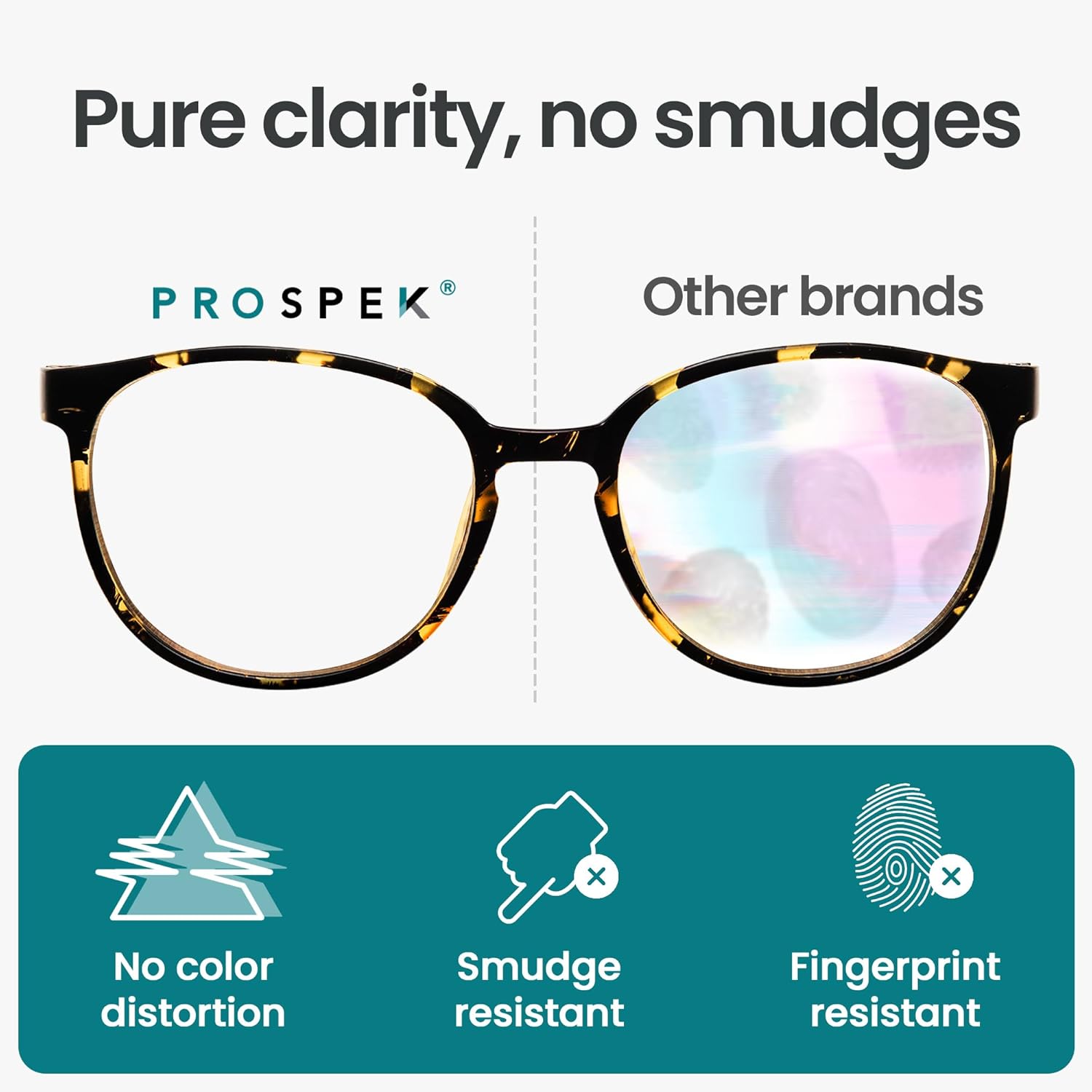 Prospek Blue Light Glasses for Woman and Men – Superior 99% HARMFUL Blue Light Blocking Computer Glasses, Oversized, ARTIST, Anti-Glare Bluelight Reading Glasses, Regular, No Magnification - Image 6