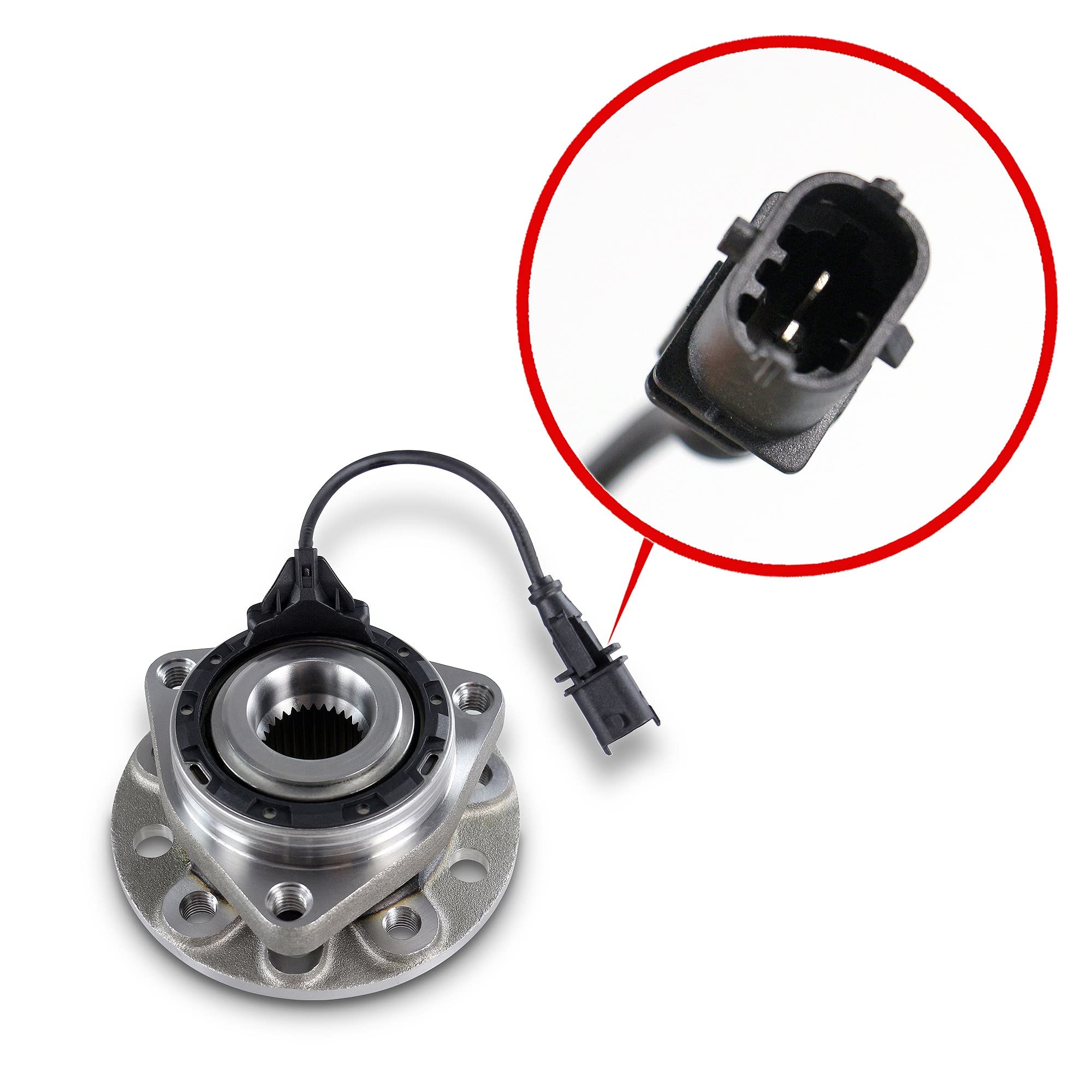 ATEC Germany 1x mozzo ruota anteriore o posteriore set di cuscinetti ruota con sensore ABS, Compatibile con FIAT CROMA (194_), OPEL SIGNUM CC (Z03), VECTRA C (Z02), SAAB 9-3 (YS3F, E79, D79