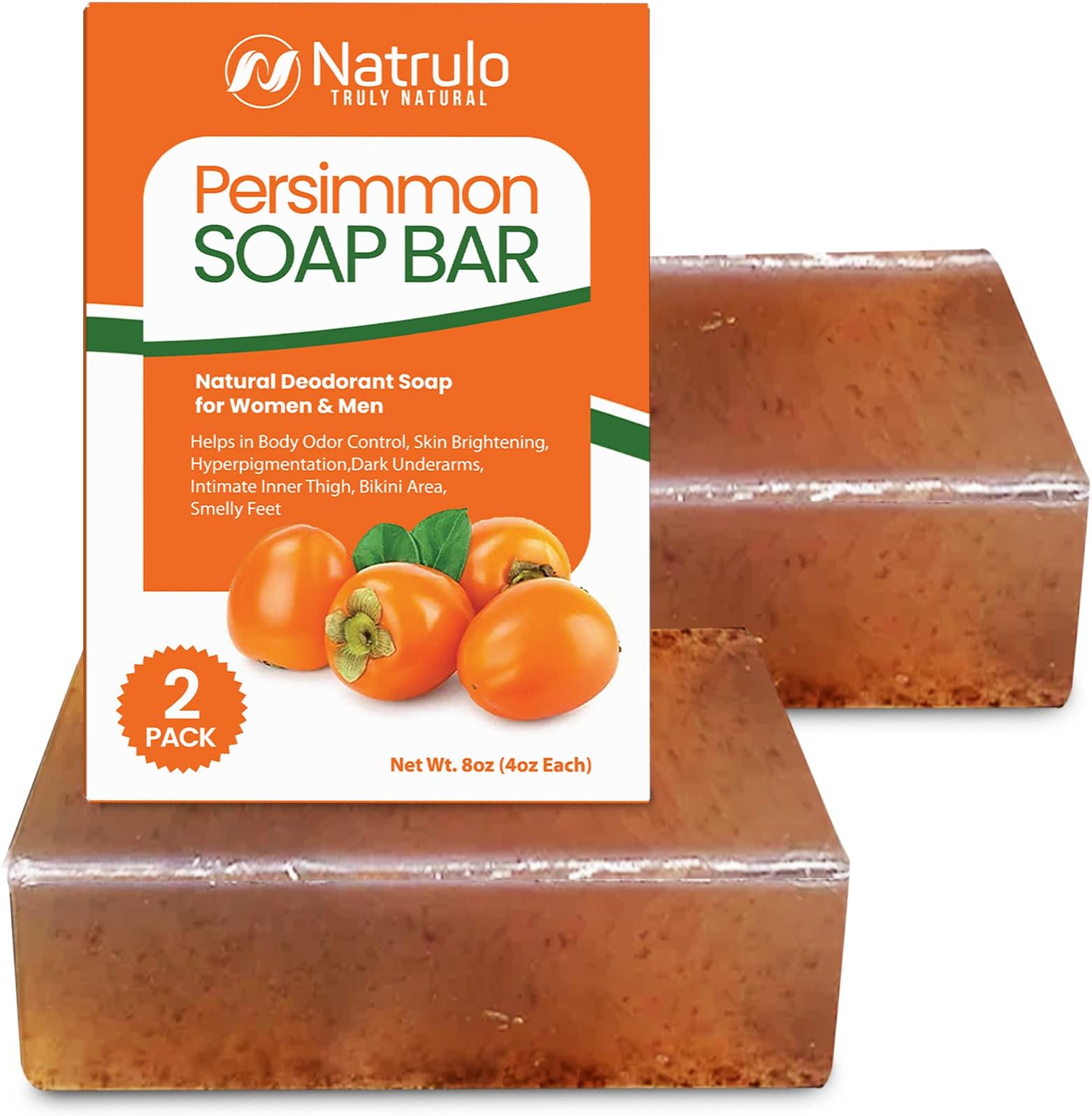 Amazon.com : Persimmon Soap Bar for Body Odor Control ??? Purifying ...