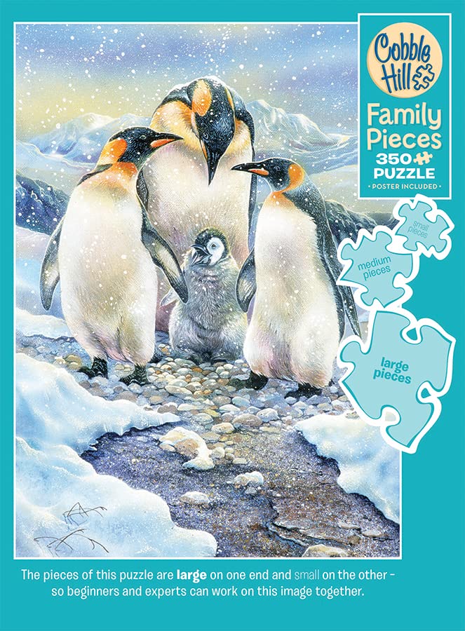 Amazon.com: Cobble Hill Family Piece's 350 Puzzle - Penguin Family