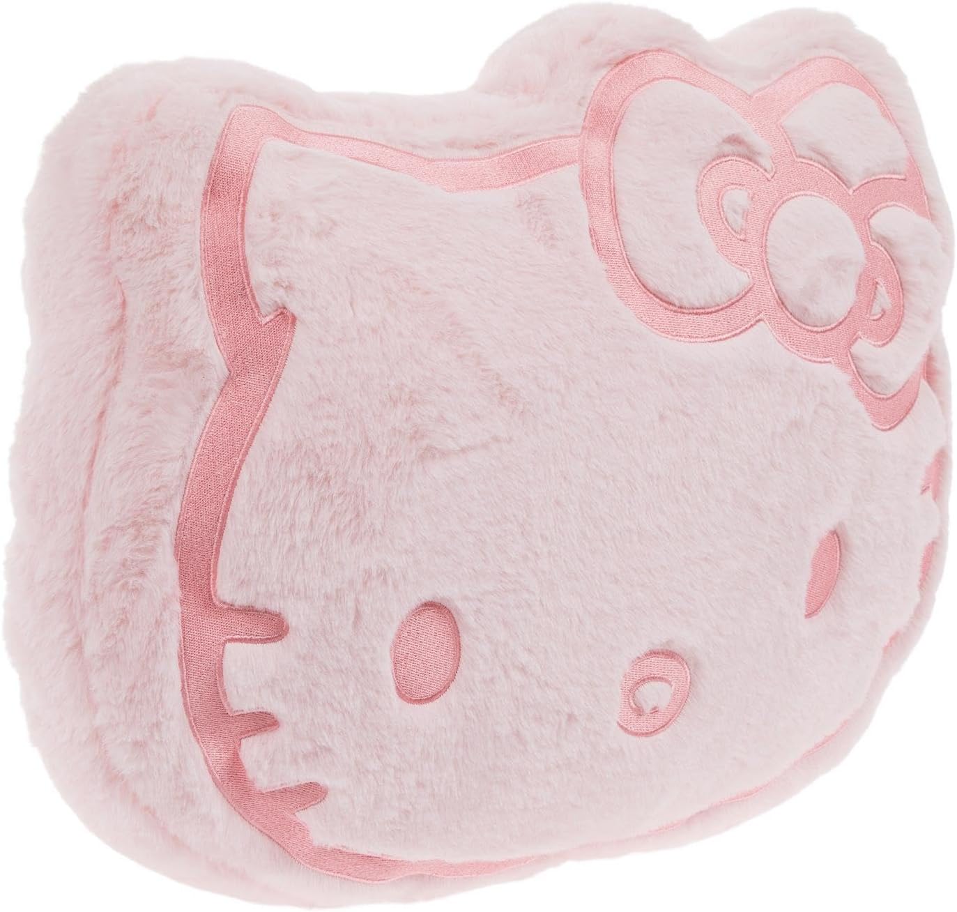 Hobby Lobby Hello Kitty Plush Decorative Throw Pillow, Pink Polyester Novelty Face Design, 15.6 x 18 x 6.69 Inches
