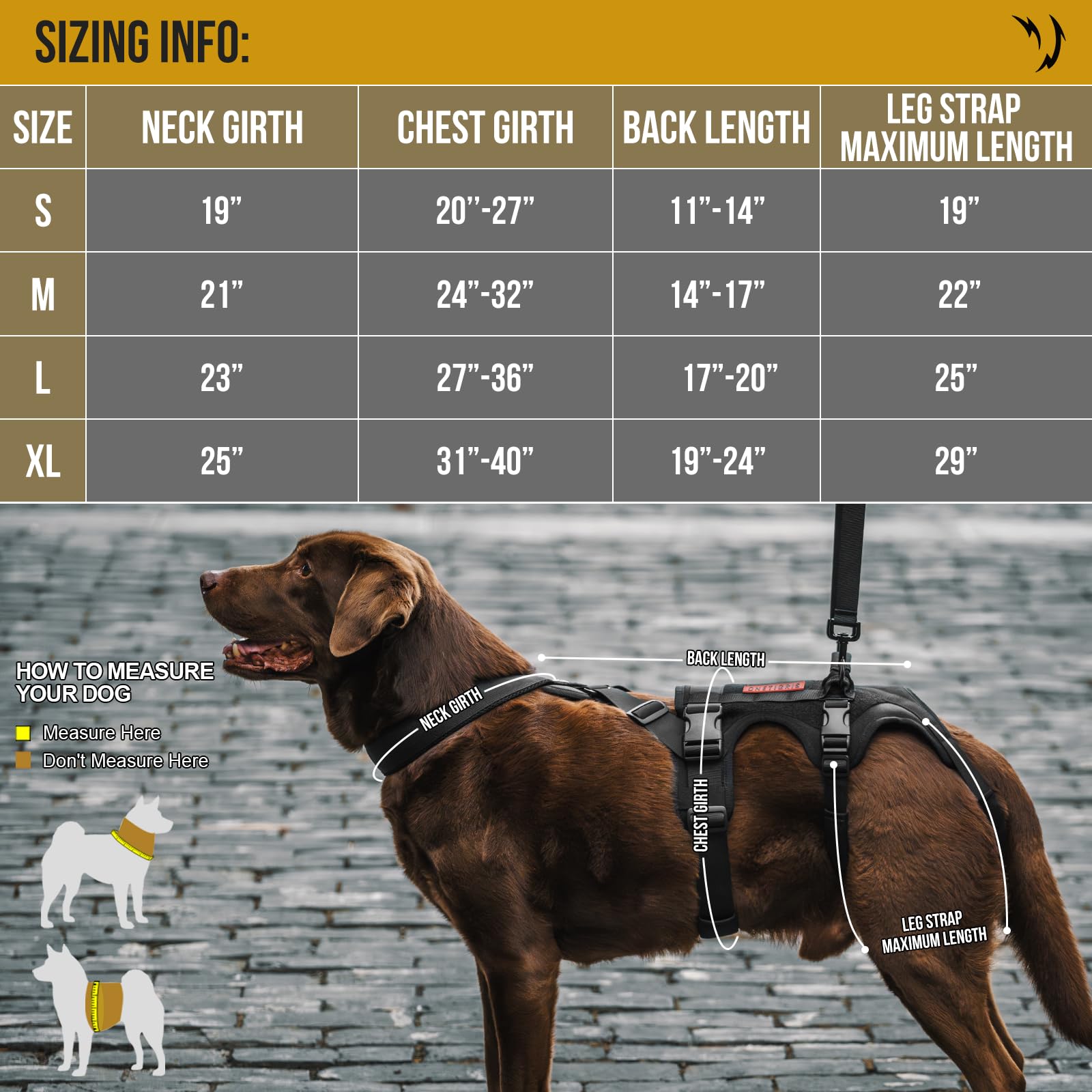 Amazon.com : OneTigris Dog Support Harness for Back Legs, Dog Lift